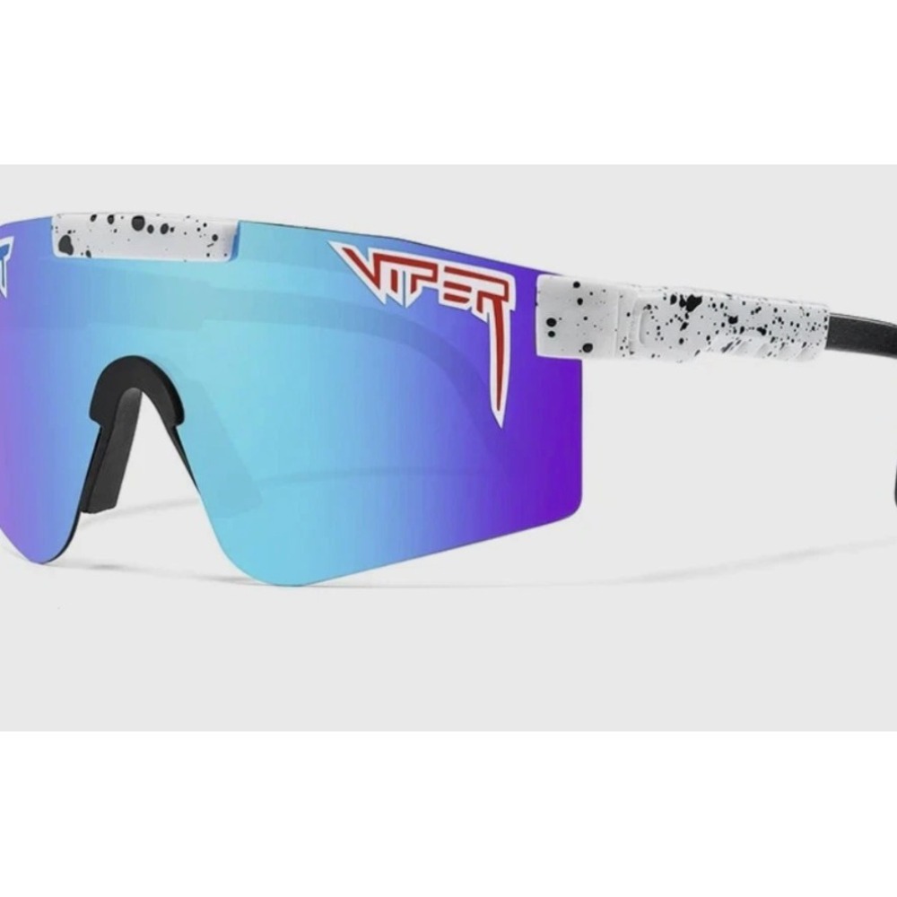 Pit Viper Sunglasses Blue Marika Original 2.0 Polarized NWT New Box Red Shades